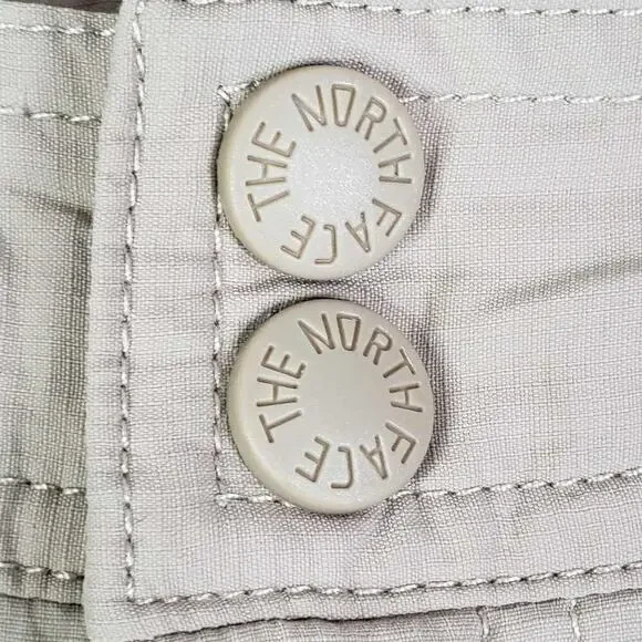 The North Face Shorts Women's Size 8 Khaki Flat Front Nylon Hiking - Picture 5 of 12